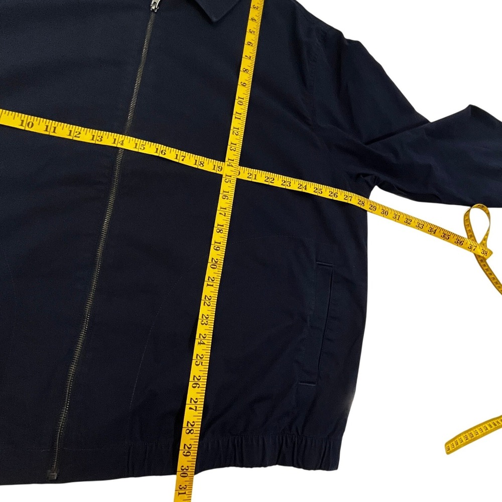 Free Assembly Coach Jacket Men 3XL Navy Blue Cotton Stretch Coastal Preppy - Picture 5 of 15